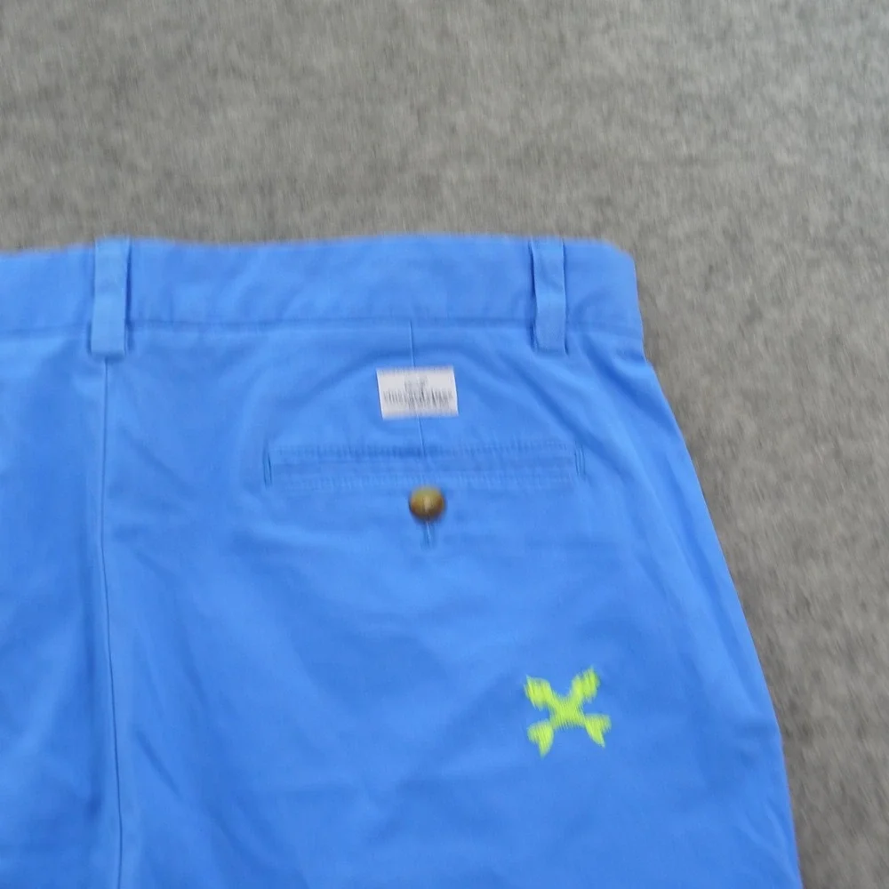 Vineyard Vines Shorts Mens 36 Blue Breaker Short Embroidered Fish Critter